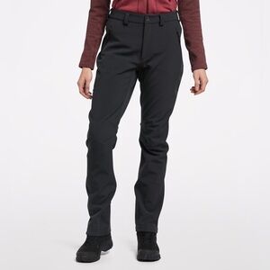 Haglofs Women’s Clay Softshell Hiking Pants in Charcoal Size 12 Outdoor Active